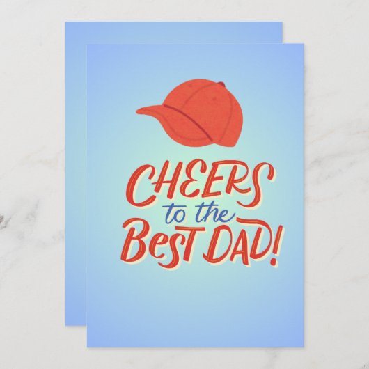 父の日札 招待状 (正面/裏面)