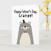 父の日札（文筆） カード (黄色い花)