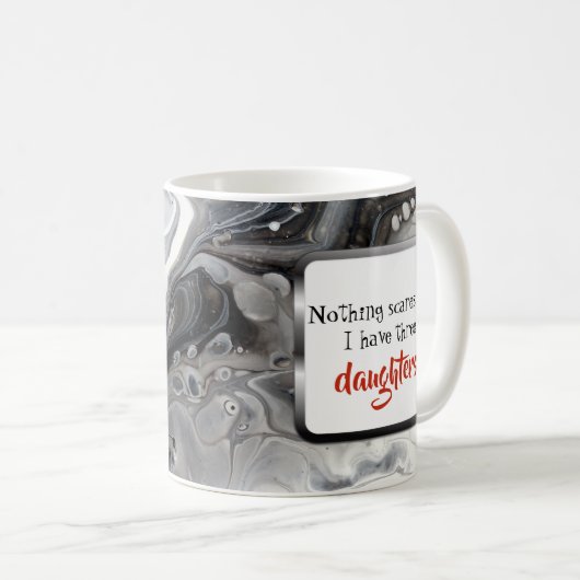 父の日母の日の娘マグ母パパ コーヒーマグカップ (正面右)