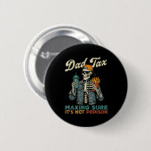 「父の日毒物確認」お父さんへの毒物確認ユーモア 缶バッジ (正面&裏面)