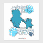 父の日熊ステッカー シール (シート)