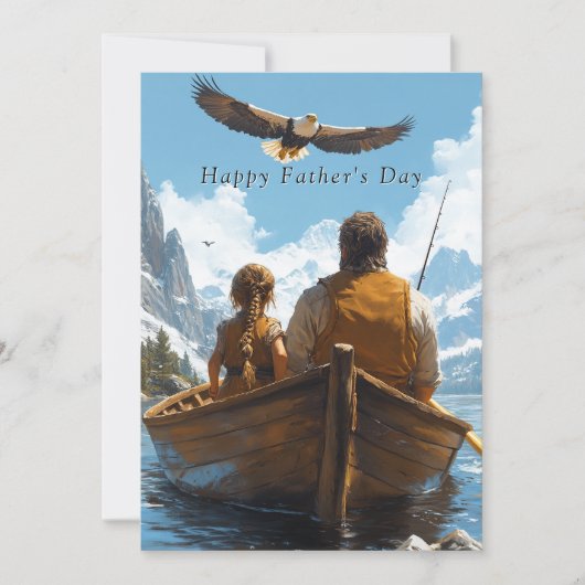 父の日父と娘の行く魚釣り (正面)