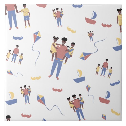 父の日牌 タイル (正面)