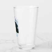 父の日犬のパパ最高のは常にペット写真ビアピント タンブラーグラス (左)