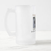 父の日犬の最高のパパはペットの写真 フロストグラスビールジョッキ (左)