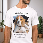 父の日犬最高のパパのパーソナライズされたペット Tシャツ
