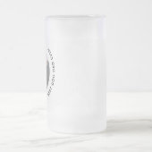 父の日犬最高のパパゴールデンカスタムフォト フロストグラスビールジョッキ (中央)