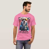 父の日犬最高のパパパーソナライズされた Tシャツ (正面フル)