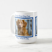 父の日犬 – ペットの写真 – 犬最高ののパパ コーヒーマグカップ (正面左)