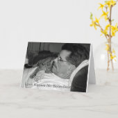 父の日猫 カード (黄色い花)