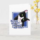 父の日猫 カード (黄色い花)