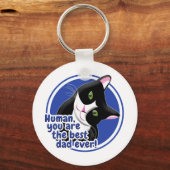 父の日猫 キーホルダー (正面)