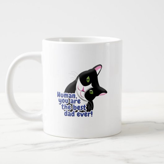 父の日猫 ジャンボコーヒーマグカップ (左)