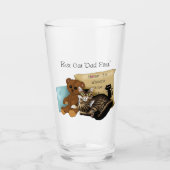 父の日猫 タンブラーグラス (正面)