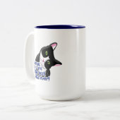 父の日猫 ツートーンマグカップ (正面左)