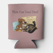 父の日猫 缶クーラー (正面)