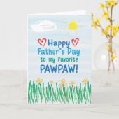 父の日用カード カード (黄色い花)