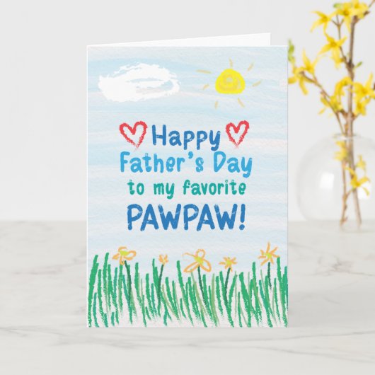 父の日用カード カード (黄色い花)