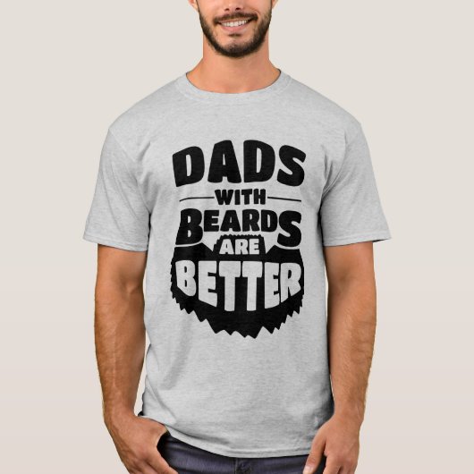父の日用シャツ – Beardsのパパが良い Tシャツ (正面)