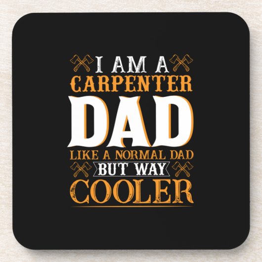 父の日私は大工のパパ コースター (正面)