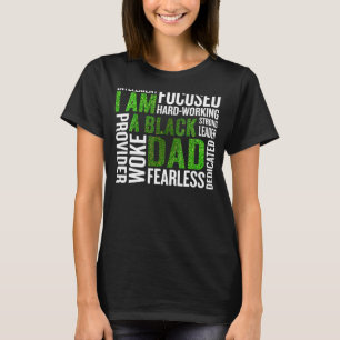 父の日私は黒いパパブラックファーザーブラックキン Tシャツ