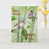 父の日素晴らし札を持っている カード (黄色い花)