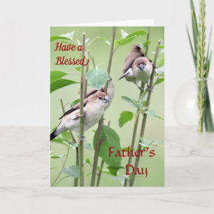 父の日素晴らし札を持っている カード