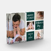 父の日緑の4枚写真集 フォトブロック (左)