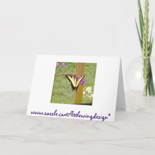 父の日蝶 カード (裏面)