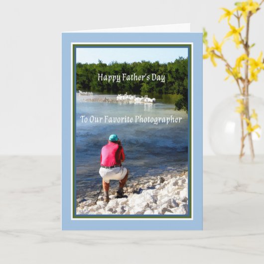 父の日記写真家 カード (黄色い花)