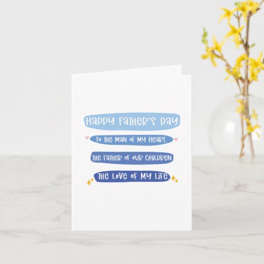 父の日記妻からのカード カード (黄色い花)