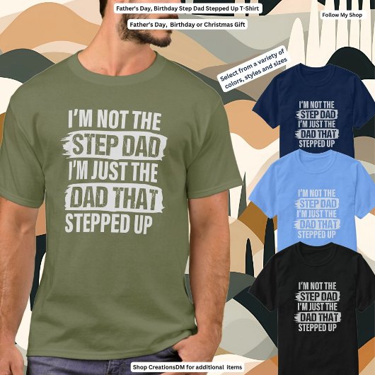 父の日誕生日ステップパパステップアップ Tシャツ