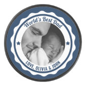 父の日誕生日フォトワールド最高のパパ アイスホッケーパック (正面)