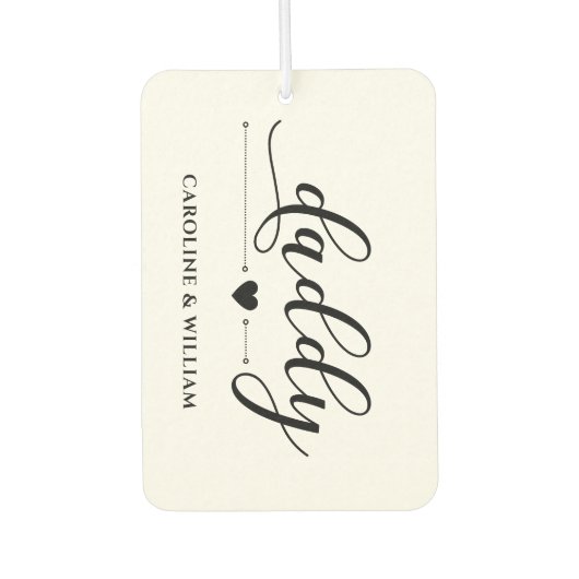 父の日贈り物のためのパパパパ祖父の愛 カーエアーフレッシュナー (正面)