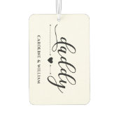 父の日贈り物のためのパパパパ祖父の愛 カーエアーフレッシュナー (裏面)