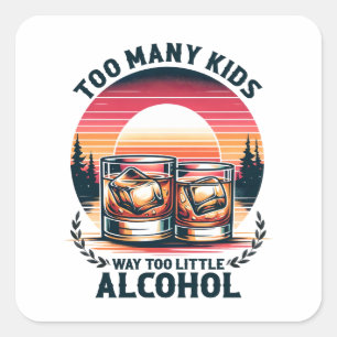 父の日贈り物   子供が多すぎる スクエアシール