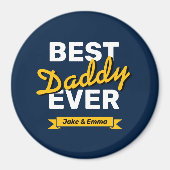 父の日贈り物 | 磁パーソナライズされた石 マグネット (正面)