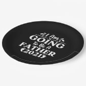 父の日贈り物 |私は父親になる ペーパープレート (アングル)