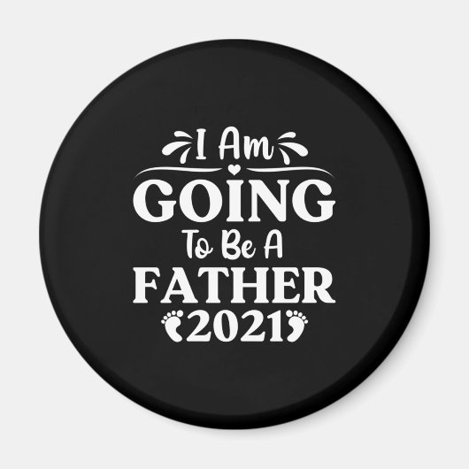 父の日贈り物 |私は父親になる マグネット (正面)