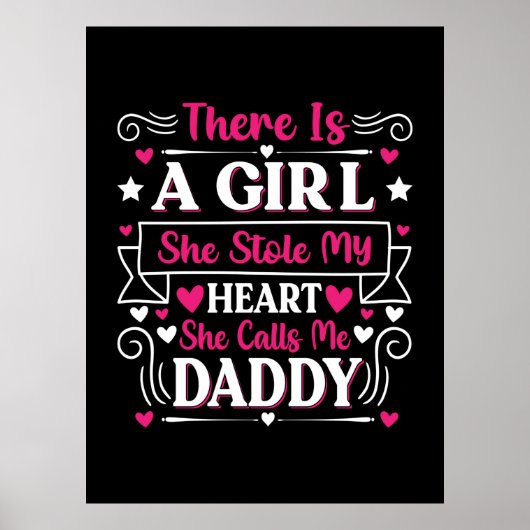 父の日贈り物 A Girl Calls Me Daddy ポスター (正面)