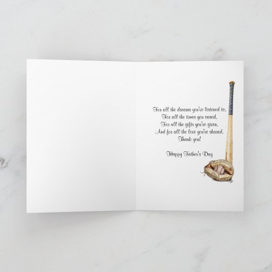 父の日野球 カード (内部)