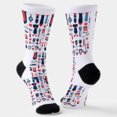 父の日靴下パターン – アイコスタイリッシュン&ツール ソックス (傾斜あり)