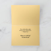 父の日魚釣りボートトロピカルサンセットカード カード (内部)