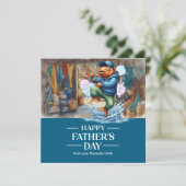 父の日魚釣り恋人パパ カード (スタンド正面)