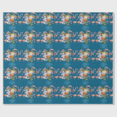 父の日魚釣り恋人パパ ラッピングペーパー (フラット)