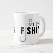 父の日魚釣り ジャンボコーヒーマグカップ (正面右)