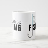 父の日魚釣り ジャンボコーヒーマグカップ (正面)