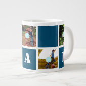 父の日10写真パパコラージュマグ ジャンボコーヒーマグカップ (正面右)