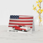 父の日1955シェビーカー カード (黄色い花)