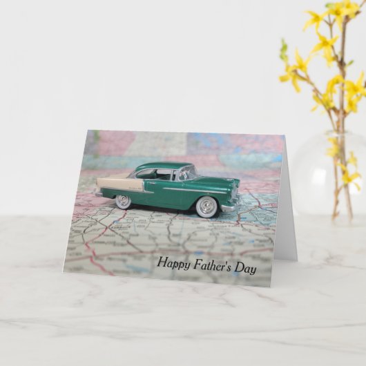 父の日1955車 カード (黄色い花)